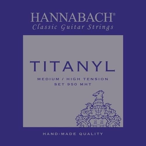 Hannabach 653157 Cuerdas para guitarra clásica, Serie 950 Tensión Media/Alta Titanyl - Juego