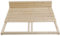 TUGA - Holztech Lattenrost 300Kg reines Naturprodukt unbehandelt bestehend aus Rollrost und passendem Rahmen als Palettenbett nutzbar (120 x 190 cm)