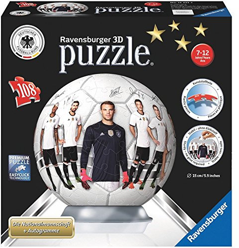 Ravensburger 3D Puzzle puzzleball, DFB Nationalmannschaft (Kinderpuzzle): Erlebe Puzzeln in der 3. Dimension