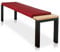 Lycce Bankauflage XXL Klemmkissen 1 Leiste, 3-Sitzer Sitzkissen Kunstleder rot, Banktiefe ab 35 cm