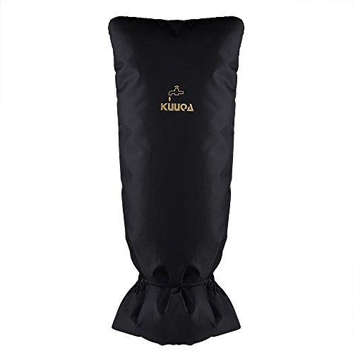 Kuuqa Grande Taille Housse Robinet Protection Robinet Thermique Exterieur, Robinet Chaussettes pour Protection Hiver Robinet Gel, Noir