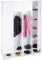 Relaxdays Kleiderschrank Stecksystem multifunktional, 18 Fächer, großer Kunststoff Garderobenschrank 145 x 200 cm, weiß