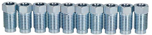 Raccord de tuyau en acier 7/16 x 20 raccords UNF 1/4 pour tuyau de frein 10pc
