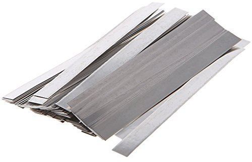 Pure Nickel Strips for Batteries- 99.6% Purity 100pcs 0.1x4x100mm Nickle Tabs for 18650 High Drain Battery Packs, Lipo, Nimh, Nicad, Nicd Battery Spot Welding and Soldering