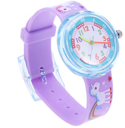 Hemobllo Kinder Armbanduhr - Silikon Einhorn wasserdichte Quarzuhr für Jungen und Mädchen Kindergeschenke