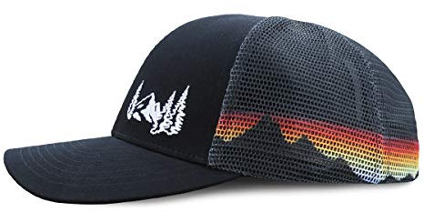 Grace Folly Trucker Mütze für Damen oder Herren - viele coole Designs, Mountain-Mesh-Print, Einheitsgröße
