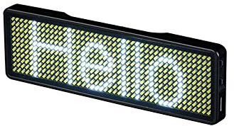 Bluetooth-LED-Namensschilder Verbesserte kabellose Bluetooth-LED-Namensschild Wiederaufladbare Namensschild Karte mit Magnet/Pin für die Party Bar-Ausstellung im Hotel Restaurant Shop