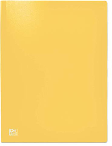 Oxford Initial Protège-Documents A4 100 vues / 50 pochettes Couverture Polypro Jaune