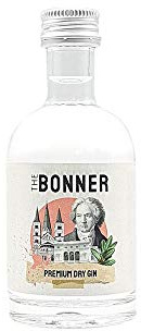 The Bonner MINI Premium Dry Gin 5cl (41% Vol.) - Miniatur Premium Dry Gin aus Beethovens Heimat Bonn - [Enthält Sulfite]
