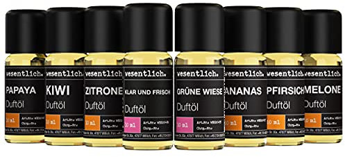 erfrischt - ein Set aus 8 ausgewählten Duftölen von wesentlich. - für Duftlampe und Diffuser 8x10ml