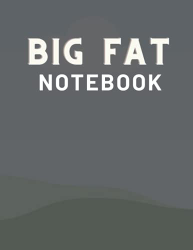 Big fat Notebook: Big fat Notebook; A 590 college ruled white paper planner, journal/Notebook. A 8.5”x11” multi-purpose daily notebook which can use ... list & more. It has black matte cover design.