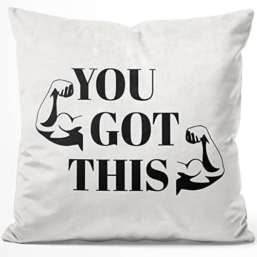JUNIWORDS Kissen, You got This, 40 x 40 cm, Flauschig Samtweich Weich (1005018)