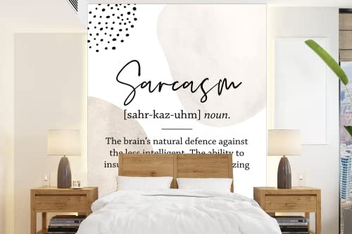 MuchoWow Papier peint Spot - Humour - Citation Papier peint photo 165x220 cm Papier peint imprimé