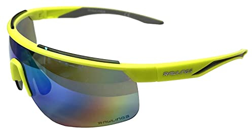 Rawlings LTS Men's Adult Sport Sunglasses– Green Frame With Multi-Colored Lenses