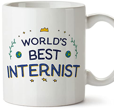 Mugffins Tasses pour INTERNE - En Anglais - Cadeau original pour INTERNE - World's Best - 11 oz / 330 ml