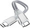 UseBean Câble USB C vers USB C 100W 0.2M (lot de 2), PD 5A Charge Rapide Câble USB 3.2 Gen 2X2 20Gbps Data Sync Vidéo 4K 60Hz Type C Nylon Tressé, pour iPhone 15 MacBook iPad Pro Air Galaxy S24