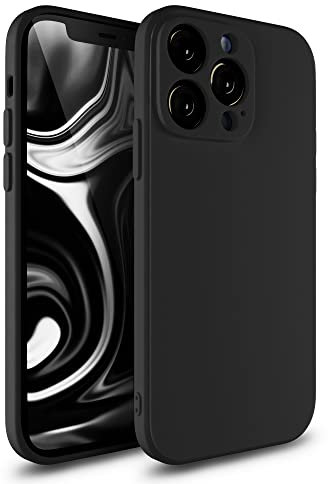 Etuano für iPhone 11 Pro Hülle Silikon mit Kameraschutz – Dünne Schutzhülle & Handyhülle iPhone 11 Pro Case Slim, Stoßfest & Kratzfest, Slim Cover, Schwarz