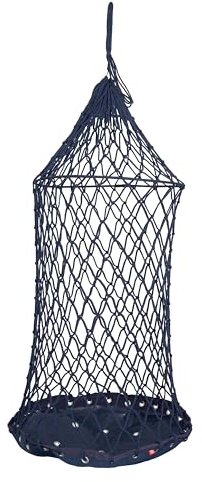 Imperial Riding Heunetz IRH Bottom Up, Heunetz mit Ring und geschlossenem Boden zum einfachen Befüllen, 6x6 cm Lochgröße, 110 cm Länge, Navy, 1SIZE