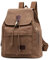 Ciao Stilista Kleiner Canvas-Rucksack, Kaffee-Vintage-Rucksack für Damen, 35.6 cm (14 Zoll), Laptoptasche, Anti-Diebstahl-Einkaufs-Tagesrucksäcke, Rucksack für Herren, Kaffee