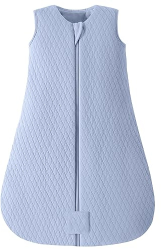 Yoofoss Schlafsack Baby Winter 2.5 Tog | Winterschlafsack Baumwolle Babyschlafsack Warm für Jungen Mädchen Neugeborene 67 cm/0-6 Monate Blau