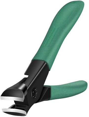 Nail Clippers for Thick Nails Start Makers Toenail Clippers Wide Jaw Nail Cutter Heavy Duty Nail Clipper Sharp Curved Toe Nail Clippers for Men and Women,Green