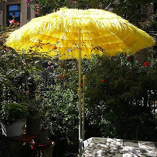 Parasols De Jardin Paille Jardin Extérieur Terrasse Style Hawaïen Parapluie De Paille De Simulation De Couleur Utilisé Pour La Pêche À La Plage-A