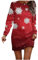 Weihnachtskleid Damen, Rotes Kleid Silvester Party Kleider Damen Sexy Weihnachtsstrick Kleid Maxikleid Hochzeitsgast Strickkleid Weihnachten Damen Steampunk Kleider Silvester (Rosa,S)