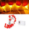 bluebone LED-Lichterkette,2,1 M,20 Rote Pilze,Dedor LED-Lichterkette Für Weihnachten,Innen- Und Außendekoration