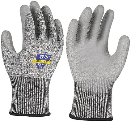 BESTonZON 1 Paar Arbeitsschutz Schneidehandschuhe Messer proof handschuhe Arbeitshandschuhe Handgerät Schutzhandschuh der 5 Arbeitsschutzausrüstung Schnittschutz