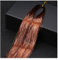 Rockreyoa 4 Stück Haar Lametta Hair Tinsel Bunte Stränge Haarverlängerungs Kunst Hair Extension Glitzer Haarsträhne zum Flechten Haarschmuck Haarteil für Party, Musikfestival Kupfer 93cm