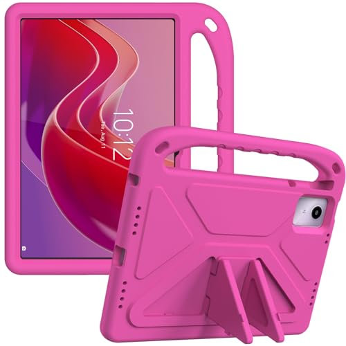 YRH per Cover Lenovo Tab M11 11 pollici 2024, Custodia per bambini con supporto antiurto per tablet Lenovo M11 (Rosa)
