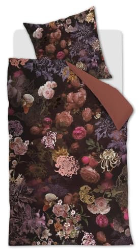 Beddinghouse Chelsea Garden bettwäsche-Set 2 TLG. - 135x200 - Rot - Baumwollsatin - mit Reißverschluss