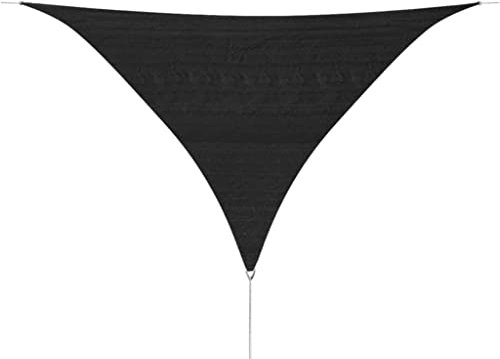 Makastle Voile D'ombrage, Voile Ombrage Triangulaire, Toile Ombrage Imperméable Offre Une Protection Contre Les UV, Voiles d'ombrage pour Jardins, Balcon et pergola, 3,6 x 3,6 x 3,6 m Anthracite