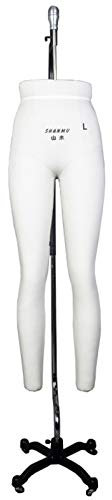 QXGJTLI Schneiderpuppe für Hosen, männliche Beinform, Männerpuppe, Schneiderpuppe, Modestudenten, Schaufensterpuppe mit Rädern