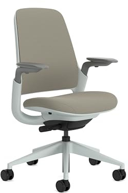Steelcase Ergonomischer Bürostuhl: Series 1, Lumbalstütze, Trüffel | 4D-Armlehnen, Universalrollen, Premium-Materialien, bis 150 kg und 190 cm, sitzkomfort