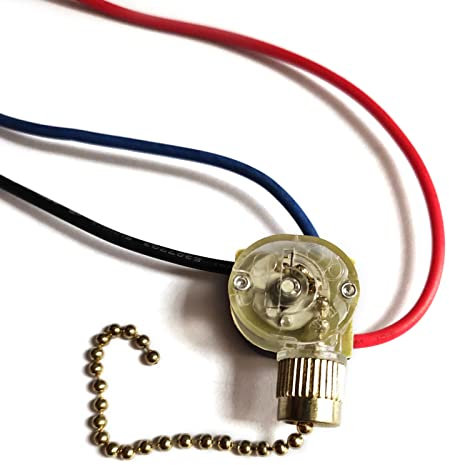 3-Wire Beads Chain Ceiling Fan Desk Antique Lamps Control With Metal Pull Chain Replacement Repair