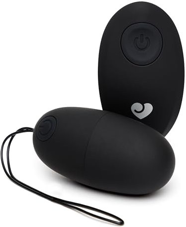 Lovehoney Secret Agent Remote Control Vibrator for G-Spot - Vibrating Love Egg Sex Toy for Women and Couples - 10 Vibration Modes - Rechargeable Wearable Adult Sex Toy for Couples - Black
