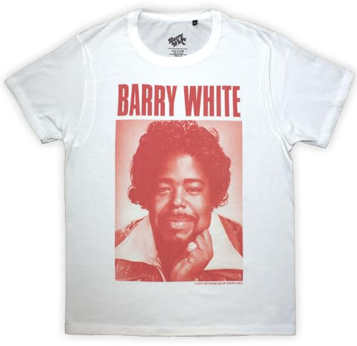 Rock Off officially licensed products Barry White Box Photo T Shirt XXL