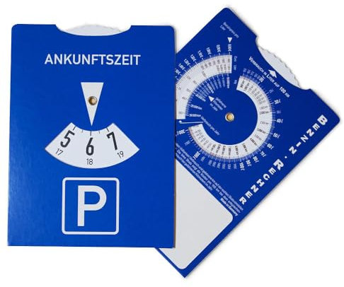KARP 2X Auto Parkscheibe Parkuhr mit Verbrauchs- und Spritkostenrechner ohne Werbung