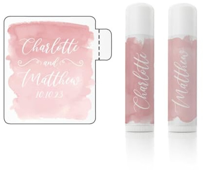Personalisierte Lippenbalsam-Etiketten, Chapstick-Etiketten für Tuben, personalisierte Lippenbalsam-Aufkleber, bedruckte Etiketten für Lippenbalsam (1,45 x 52 mm)