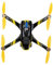 ZJchao Remote Control Drone 4K Camera Smart Quadcopter Aerial Photography (Yellow)