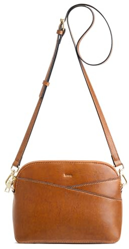 Kattee Leder-Umhängetaschen für Damen Trendige Kleine Geldbörsen Handtaschen Schultertasche Umhängetasche aus Echtem Leder für Damen