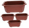 Toddmomy 4piezas Macetas Rectangulares para Bonsái para Jardín y Balcón para Plantas Pequeñas y Suculentas Resistente y Duradero