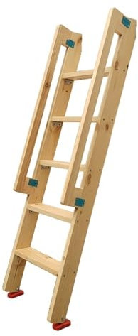 Wooden Bunk Ladder Double Bed Steps Ladder For Dorm Apartments, Portable Stair Steps, 330 Lbs