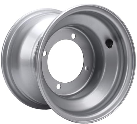 aqxreight 18X 9,50-8 ATV Radfelge Hochfeste Aluminium Legierung 8 Inchesh Felgen Nabe Ersatz für Go Karts Wagen Vierrad ATV (Vier Loch (Lochabstand: 110 mm / 4,33in))