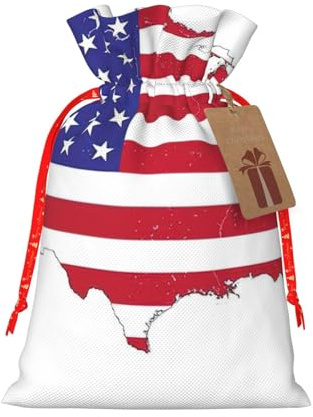 Beutel mit Kordelzug, Motiv: USA-Flagge, Snackbeutel, Aufbewahrungsbeutel für Geschenkverpackungen, Party-Dekorationen