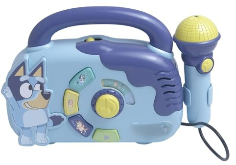 HMIR Boombox Toy for Kids – Karaoke Machine with Game Songs & Mic | Hide and Seek Game | Boom Box Playset | Portable Speaker Toy | Bing Toys | Kids Fun Gift