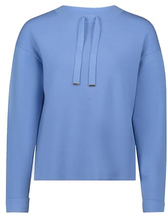Betty Barclay Damen Feinstrickpullover mit Seitenschlitzen 46, Azurine