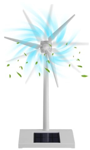 Keyubria Solar Windmill,Solar Model - Decorative Item Teaching Tools for Living Room School Outdoor Yard Lawn Patio