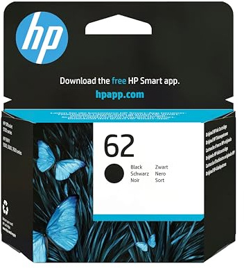 HP Officejet Mobile 250, Envy 5540/5640/7640, Officejet 5740 e-AiO Tintenpatrone, Schwarz, 62 Stück